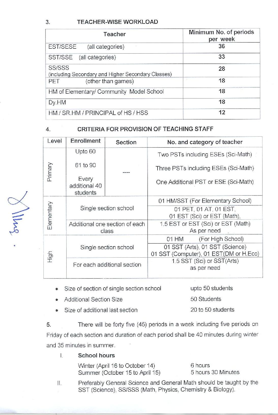 RE ALLOCATION OF TEACHING POSTS AND TEACHERS TIME TABLE PERIODS-2